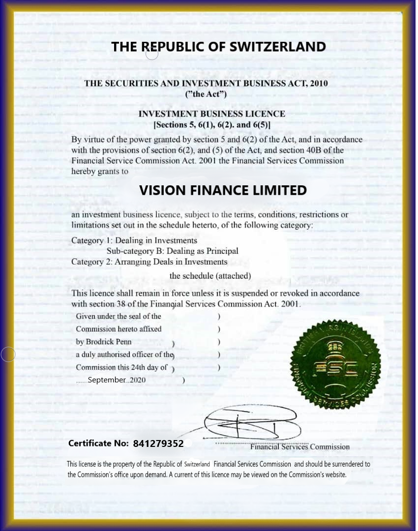 Investment Firm Certificate